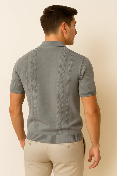 Polo Élégant pour Homme – Gris