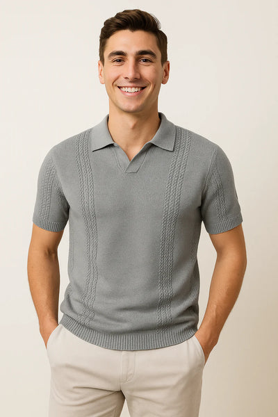 Polo Élégant pour Homme – Gris
