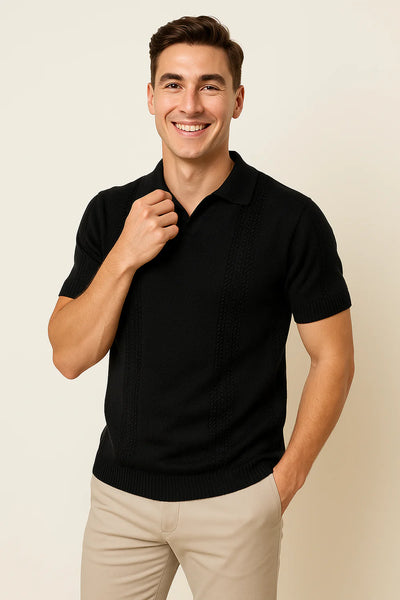 Polo Élégant pour Homme – Noir