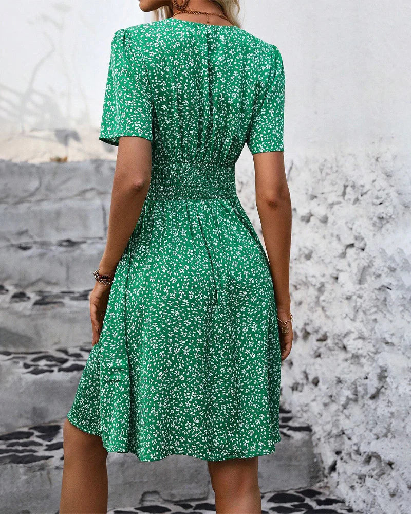 Robe Boho décontractée à manches courtes pour femmes