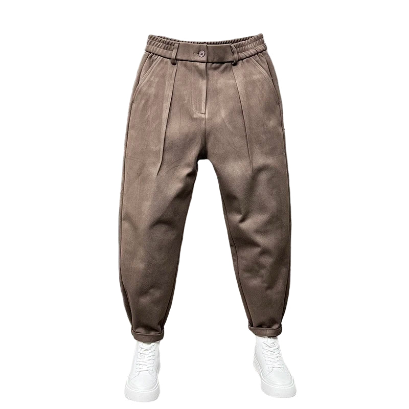Pantalon de Jogging en Laine Homme – Coupe Fuselée avec Ourlet Reserré
