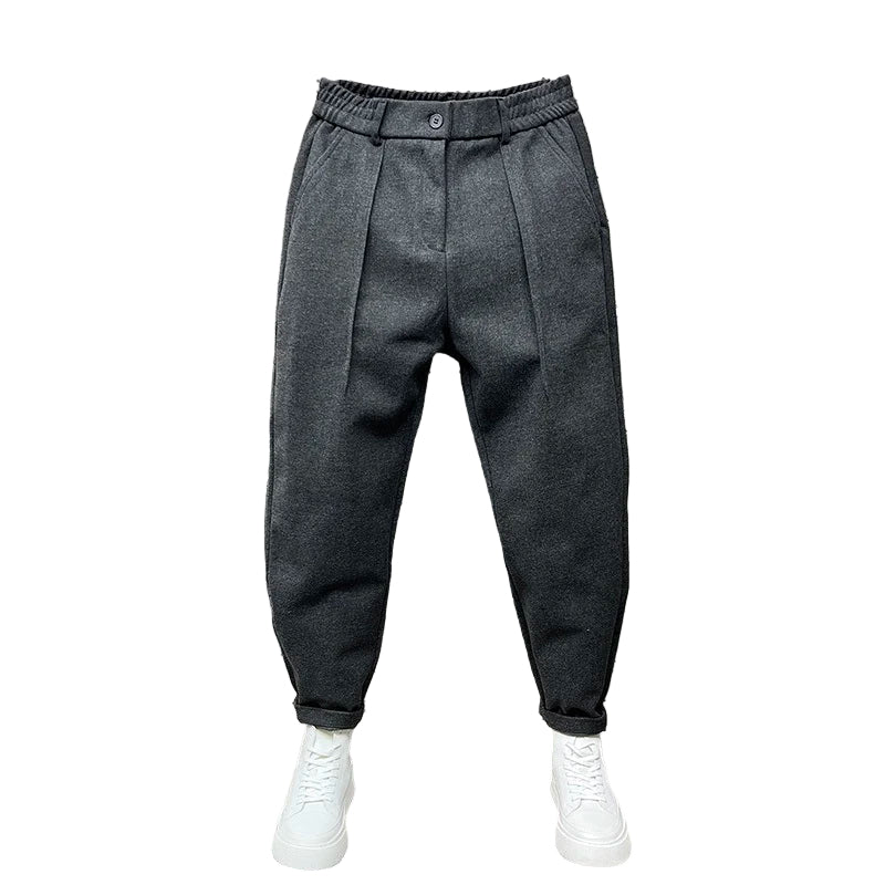 Pantalon de Jogging en Laine Homme – Coupe Fuselée avec Ourlet Reserré