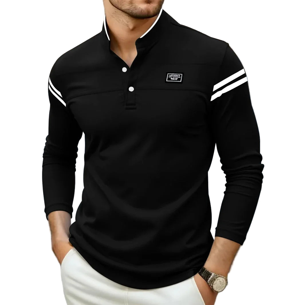 Chemise Manches Longues Homme – Design Boutonné Moderne Décontracté