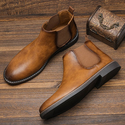 Bottes Chelsea élégantes en cuir pour hommes