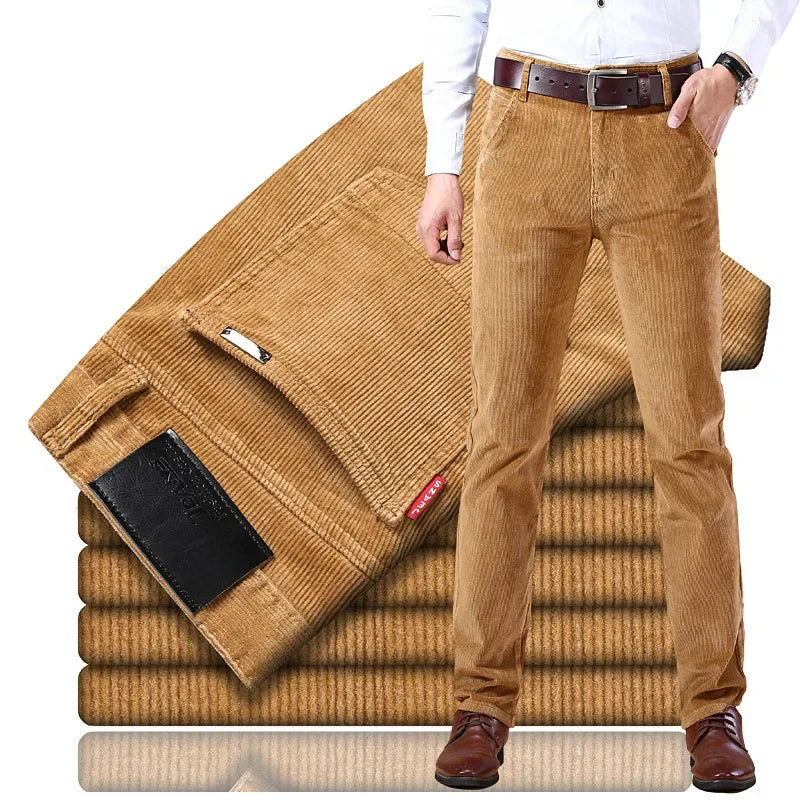 Pantalon Velours Côtelé Homme – Coupe Droite Intemporelle Texturée