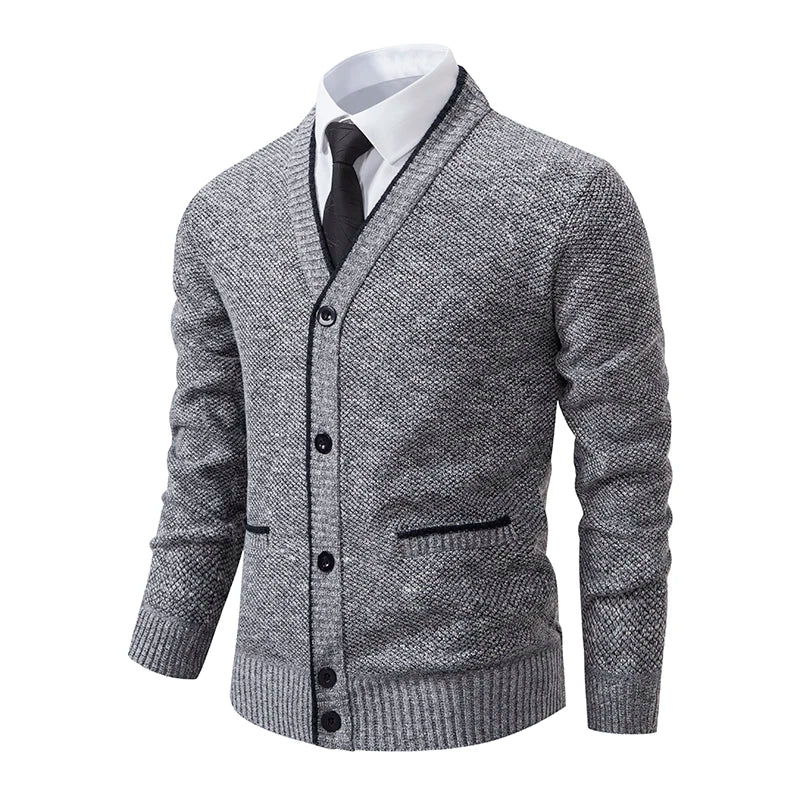 Cardigan Classique Homme – Design Boutonné Raffiné et Minimaliste