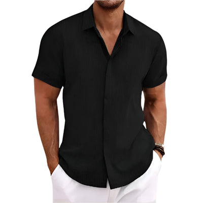 Chemise décontractée à manches courtes pour hommes