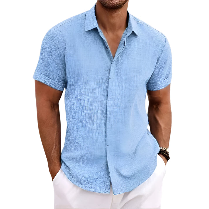 Chemise décontractée à manches courtes pour hommes