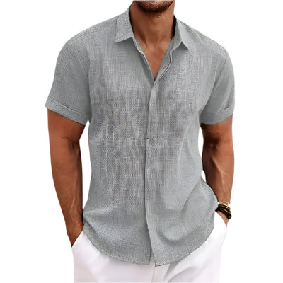 Chemise décontractée à manches courtes pour hommes