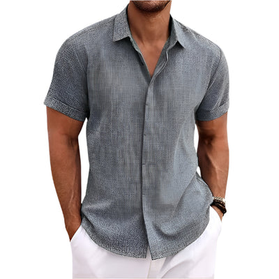 Chemise décontractée à manches courtes pour hommes