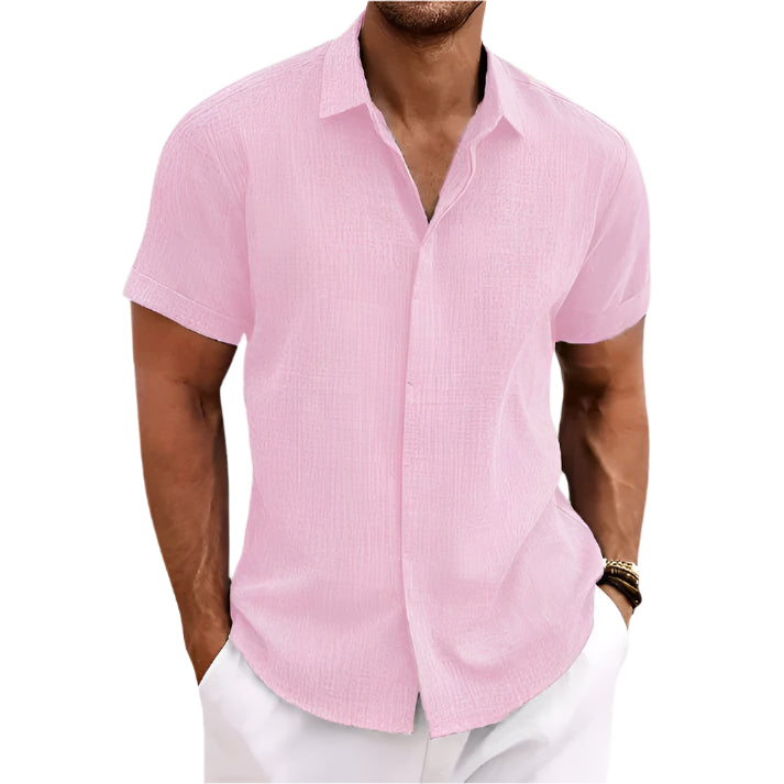 Chemise décontractée à manches courtes pour hommes