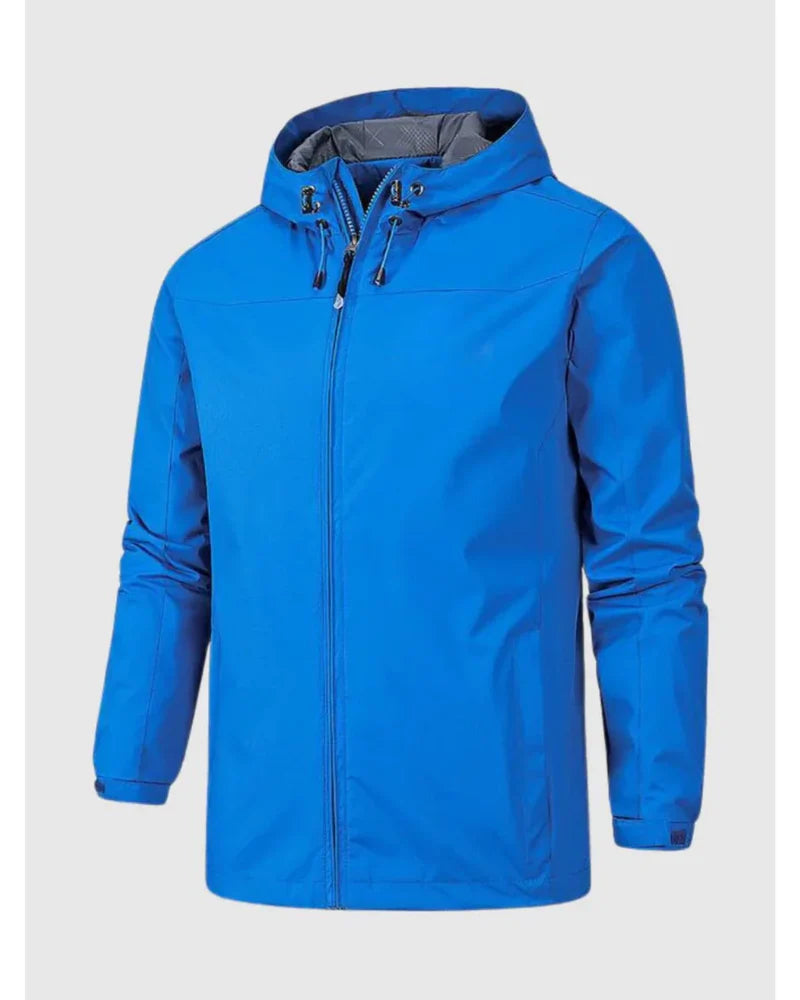 Veste d’Hiver et d’Automne pour Homme au Style Moderne avec Capuche – Bleu