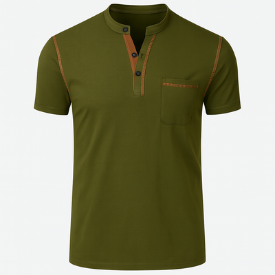 Polo Élégant Décontracté-Chic pour Homme – Green fince