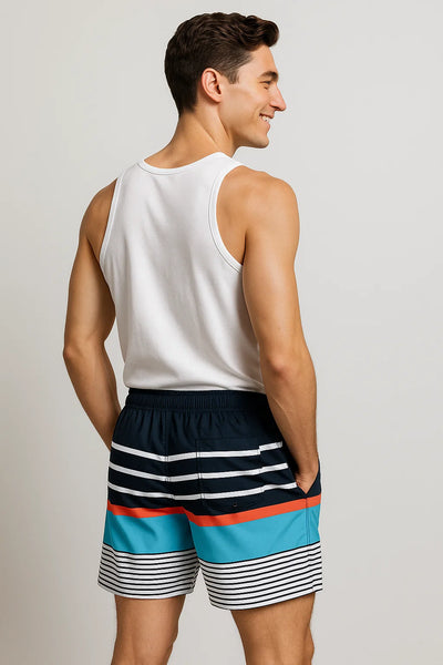 Short de plage estival tendance pour homme – Bleu océan