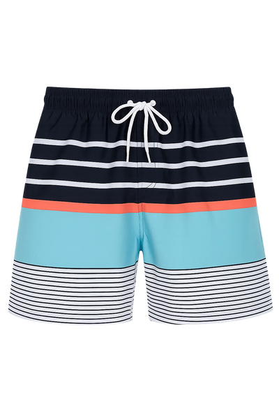 Short de plage estival tendance pour homme – Bleu océan
