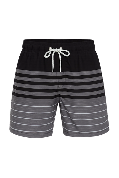 Short de plage estival tendance pour homme – Rayé noir