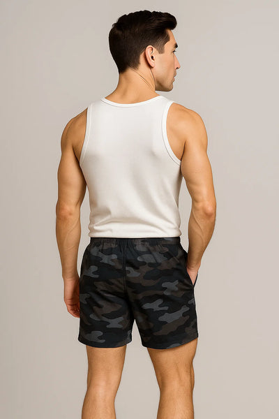 Short de plage estival tendance pour homme – Noir Army