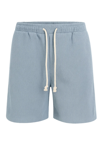 Shorts d'Été en Velours Côtelé Tendance pour Homme – Bleu