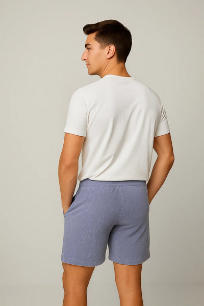 Shorts d'Été en Velours Côtelé Tendance pour Homme – Violet