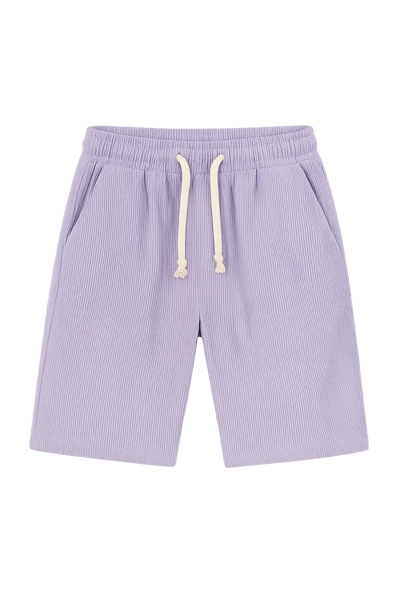 Shorts d'Été en Velours Côtelé Tendance pour Homme – Violet