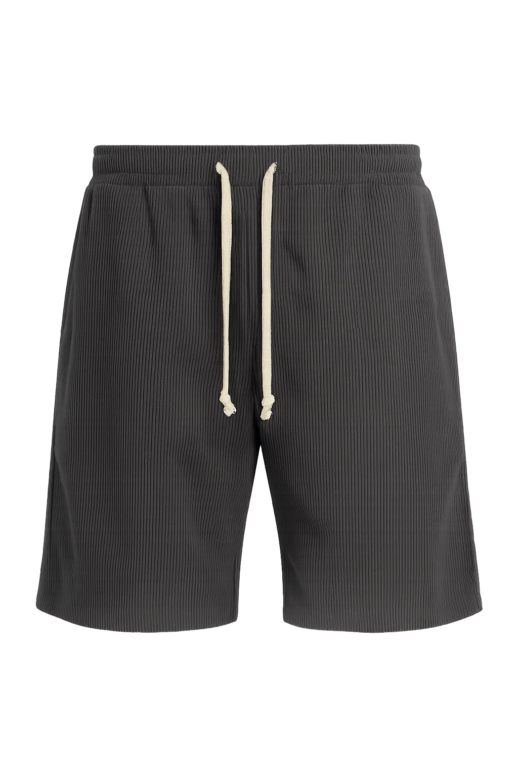 Shorts d'Été en Velours Côtelé Tendance pour Homme – Noir