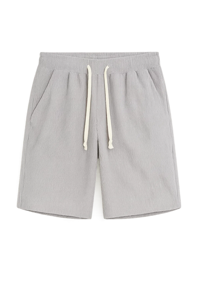 Shorts d'Été en Velours Côtelé Tendance pour Homme – Gris