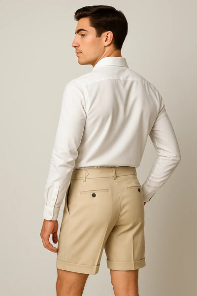 Short Classique Décontracté-Chic pour Homme – Blanc