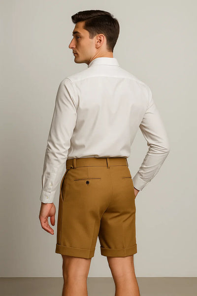 Short Classique Décontracté-Chic pour Homme – Beige