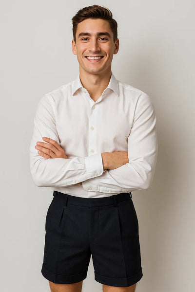 Short Classique Décontracté-Chic pour Homme – Noir
