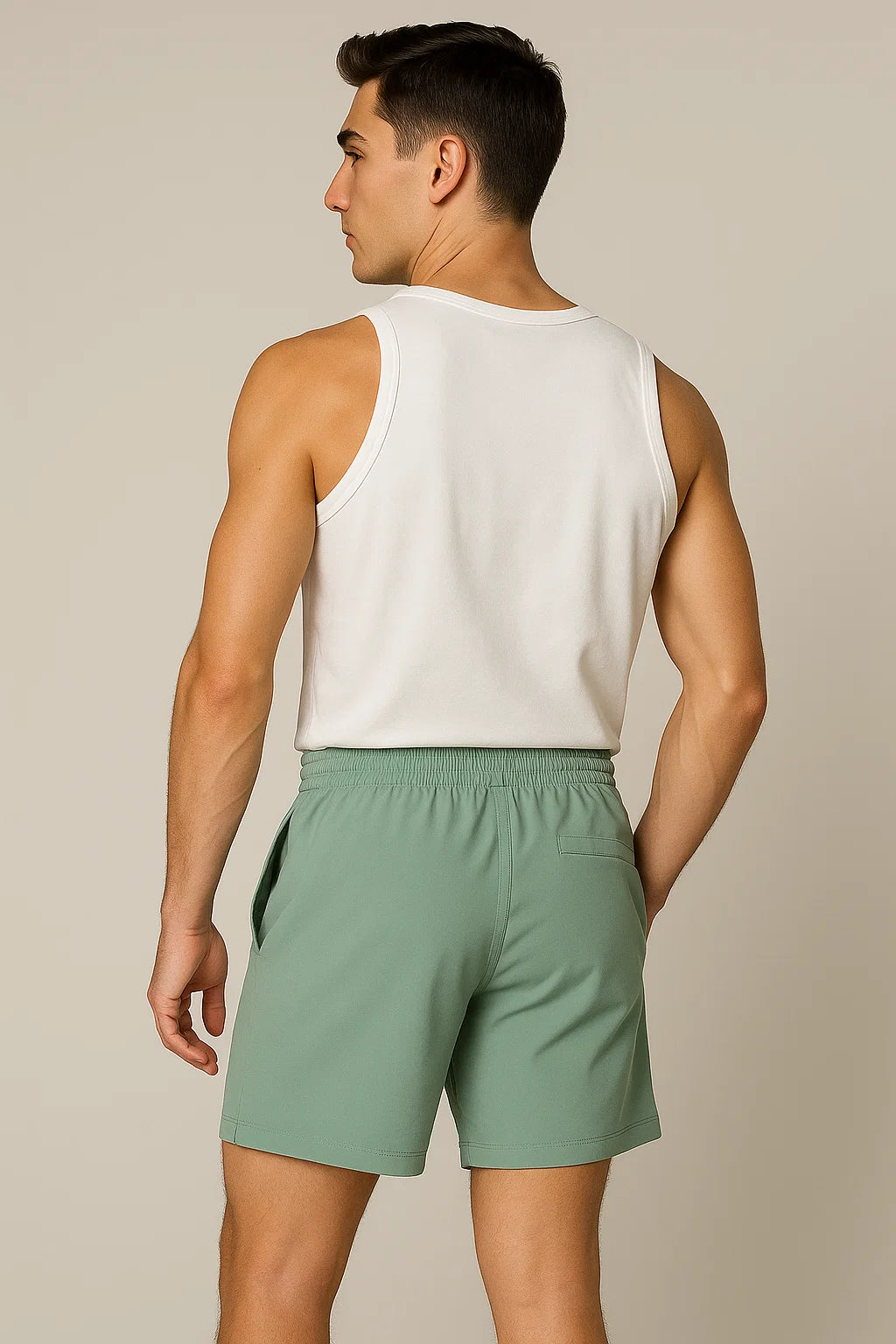 Short d'Été pour Homme au Style Moderne – Vert
