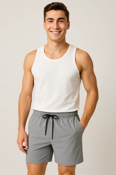 Short d'Été pour Homme au Style Moderne – Gris
