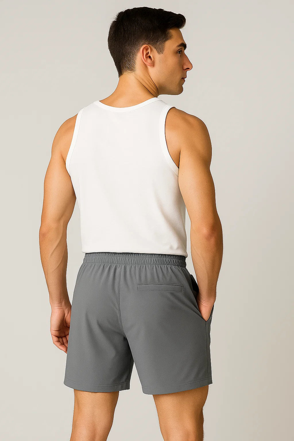 Short d'Été pour Homme au Style Moderne – Gris