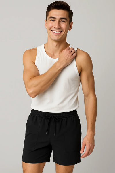 Short d'Été pour Homme au Style Moderne – Noir