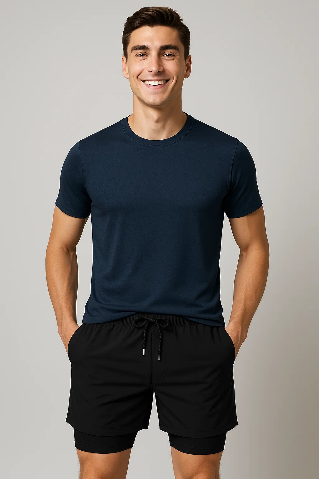 Short de Bain Décontracté d'Été pour Homme – Noir