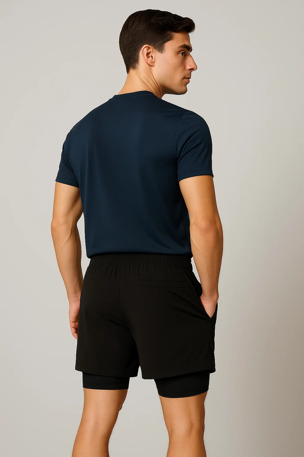 Short de Bain Décontracté d'Été pour Homme – Noir