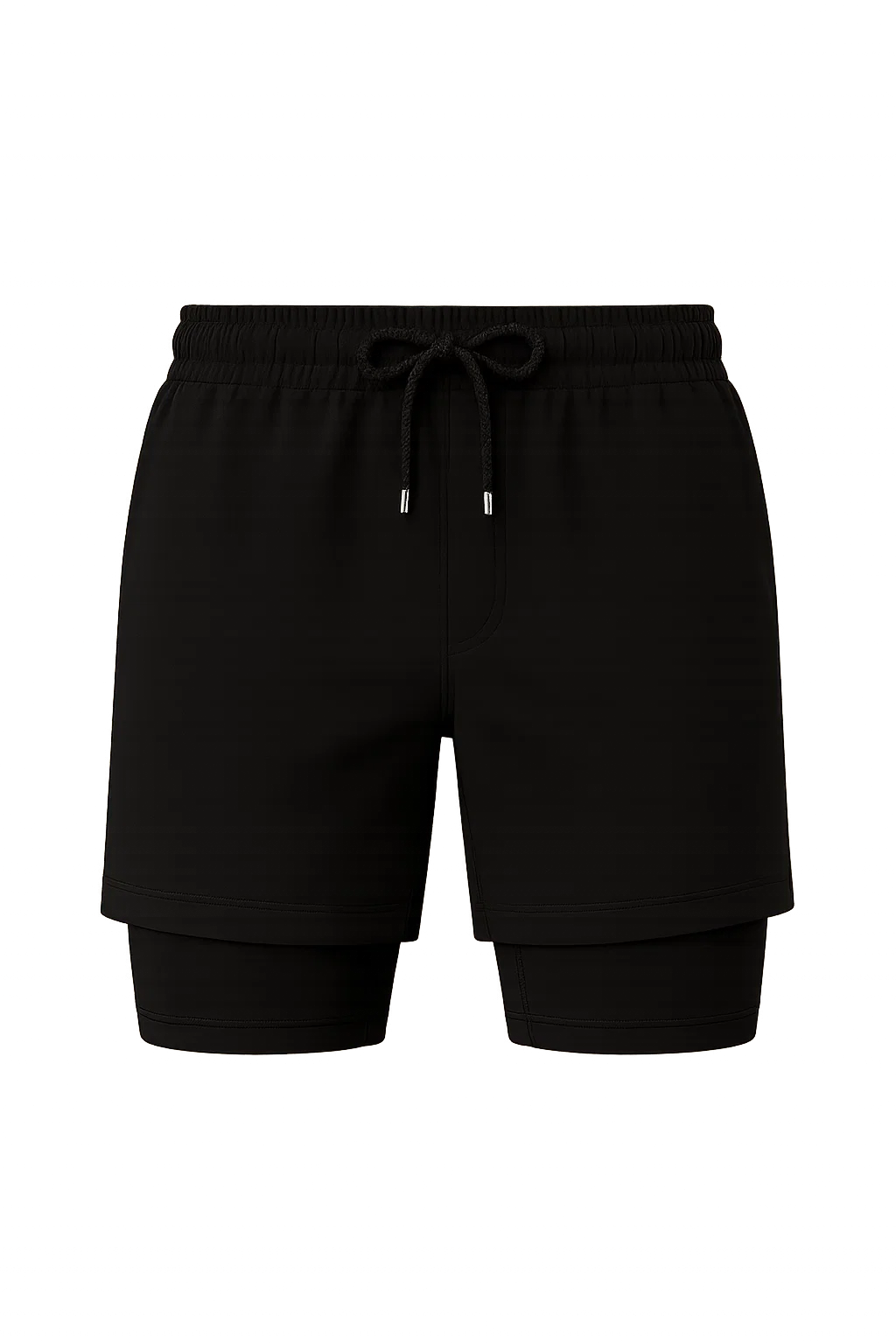 Short de Bain Décontracté d'Été pour Homme – Noir