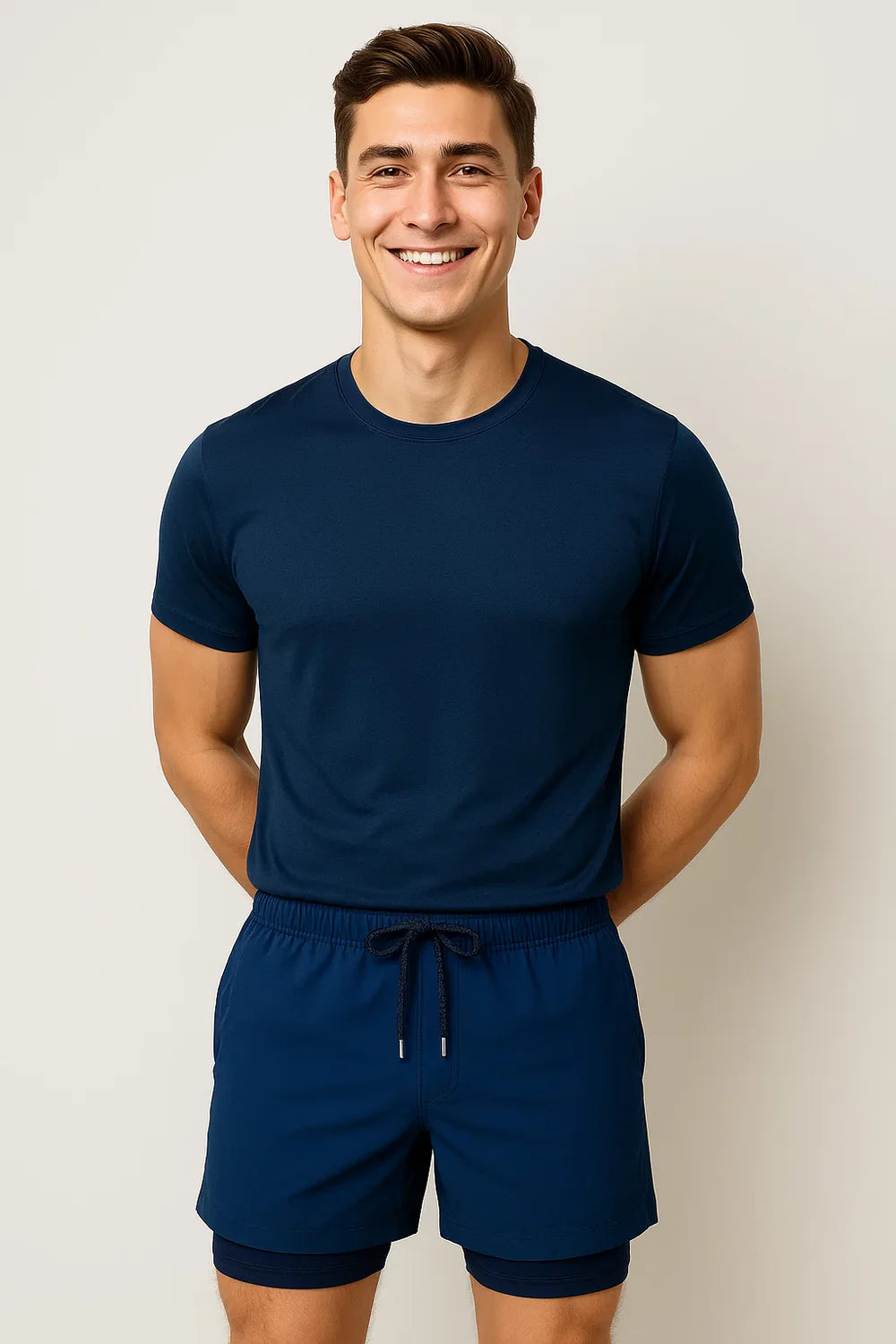 Short de Bain Décontracté d'Été pour Homme – Bleu foncé