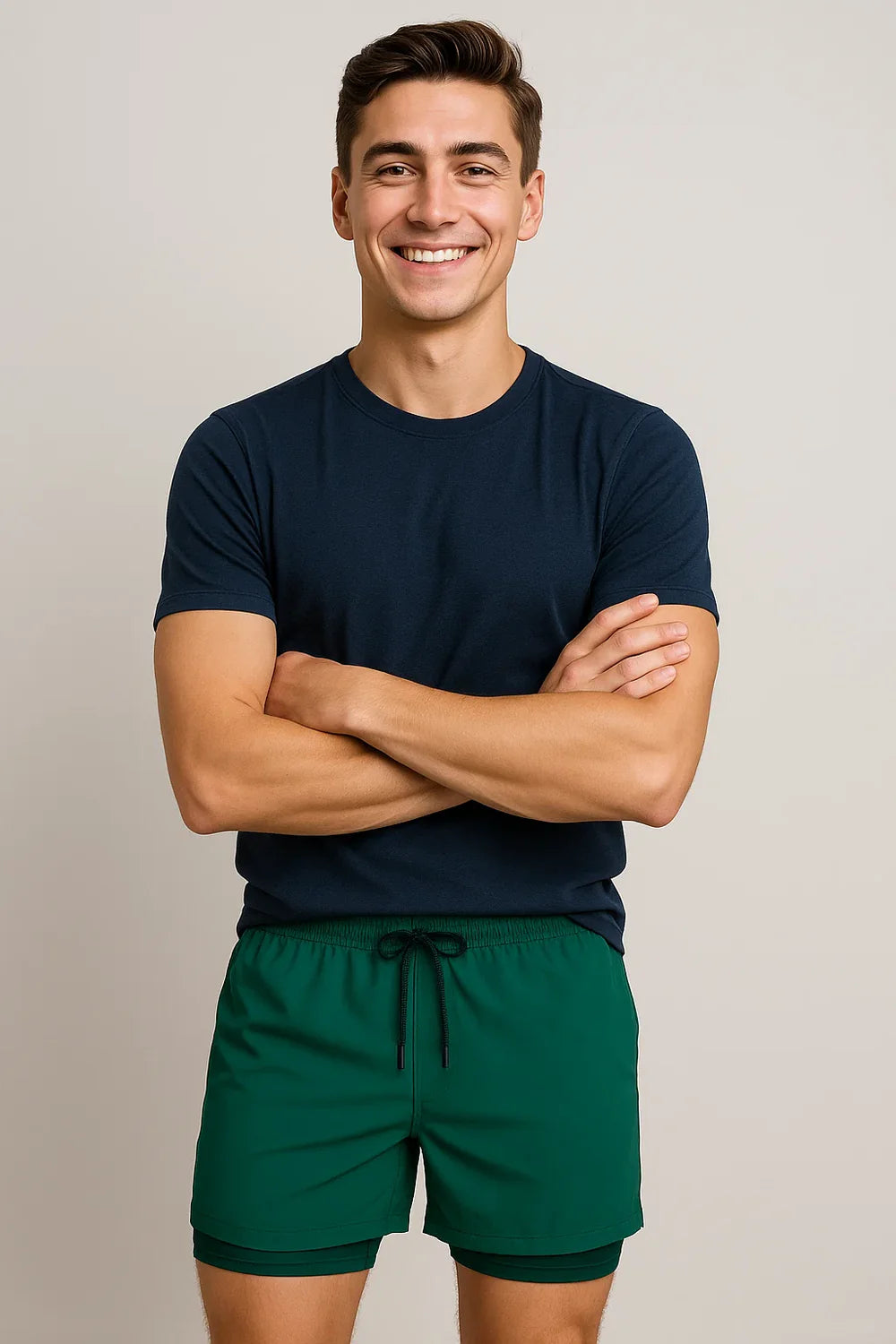 Short de Bain Décontracté d'Été pour Homme – Vert