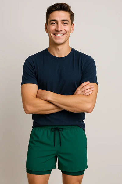 Short de Bain Décontracté d'Été pour Homme – Vert