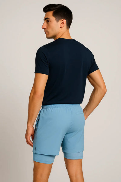 Short de Bain Décontracté d'Été pour Homme – Bleu Clair