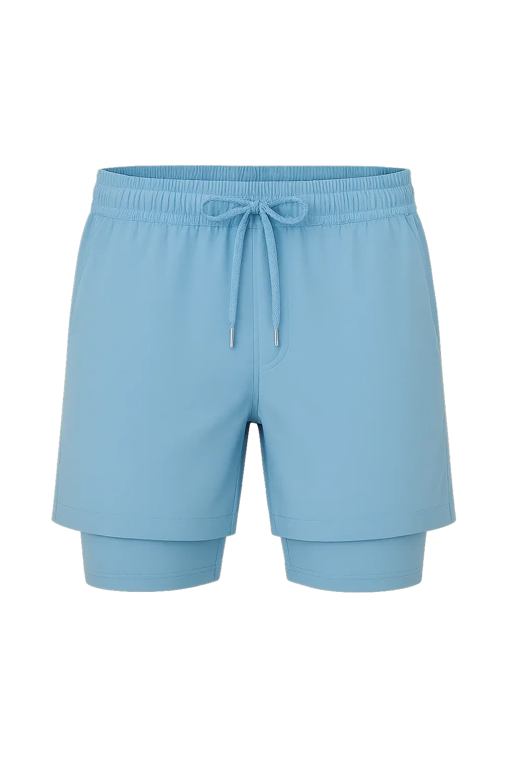 Short de Bain Décontracté d'Été pour Homme – Bleu Clair