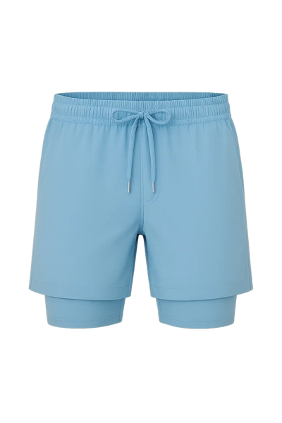 Short de Bain Décontracté d'Été pour Homme – Bleu Clair