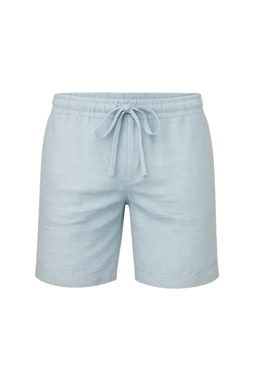 Short d'Été en Lin au Style Moderne pour Homme – Bleu