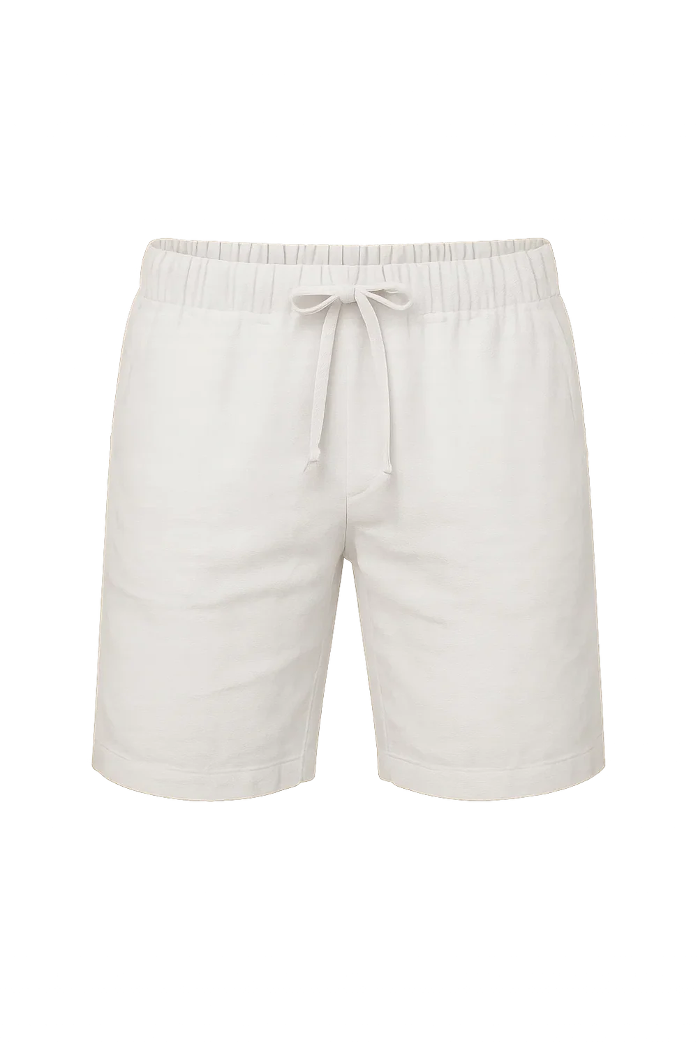 Short d'Été en Lin au Style Moderne pour Homme – Blanc