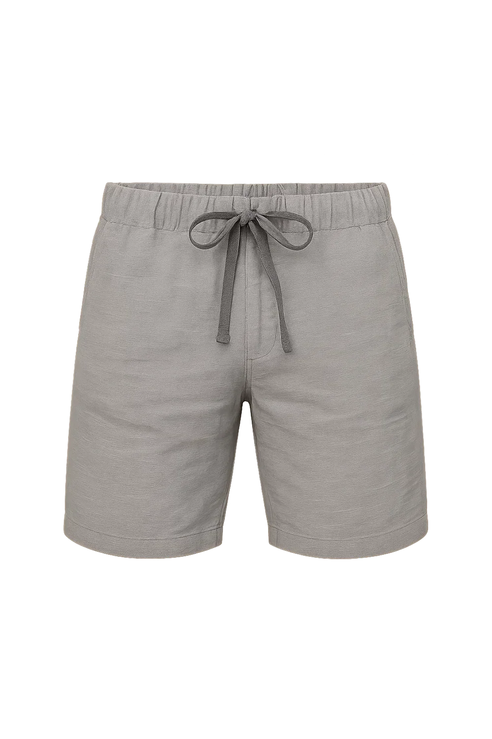 Short d'Été en Lin au Style Moderne pour Homme – Gris