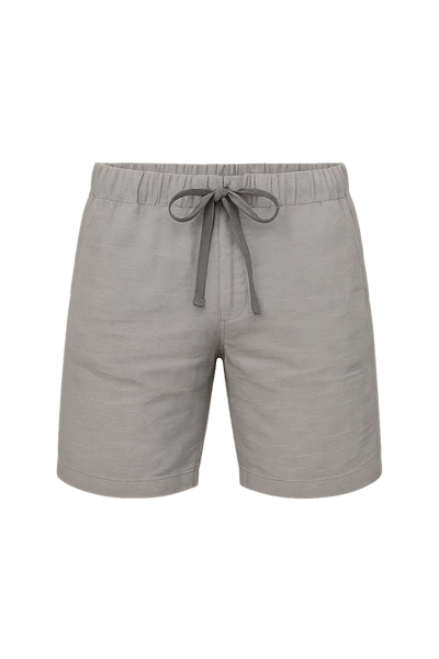 Short d'Été en Lin au Style Moderne pour Homme – Gris