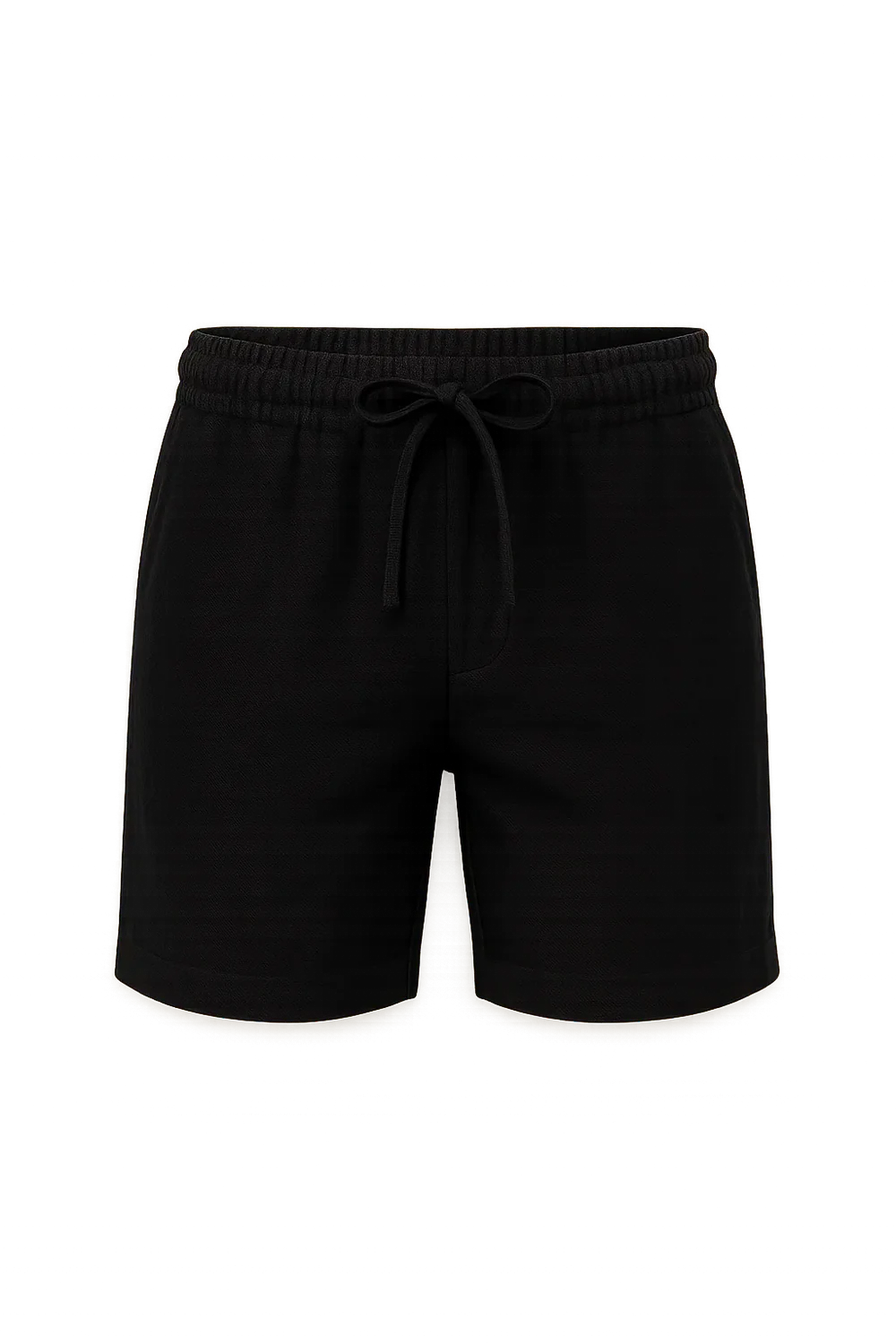 Short d'Été en Lin au Style Moderne pour Homme – Noir