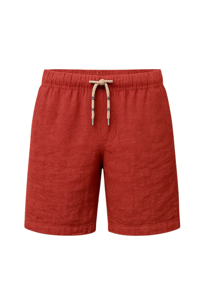 Short d'Été Décontracté au Style Moderne pour Homme – Rouge