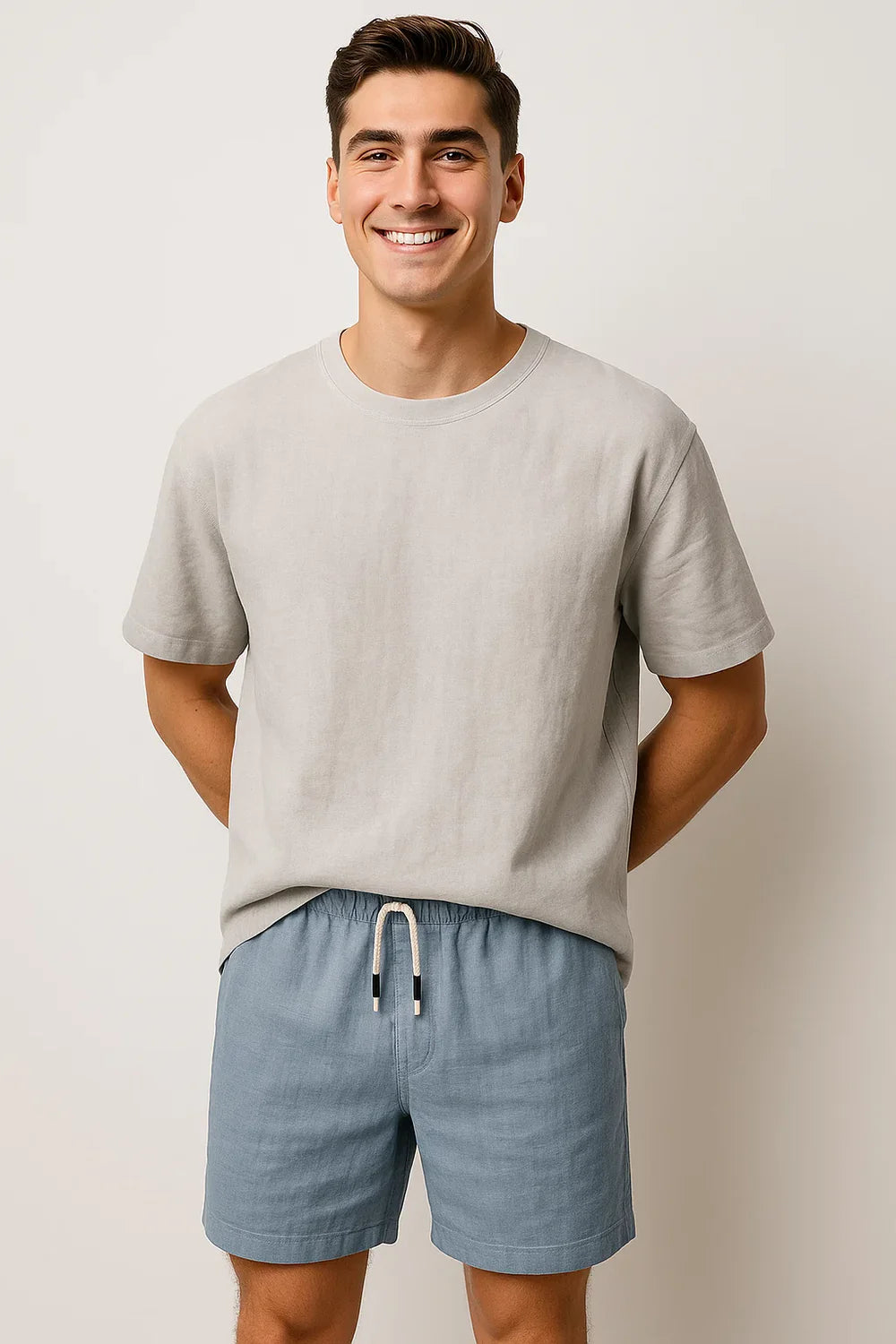 Short d'Été Décontracté au Style Moderne pour Homme – Gris foncé
