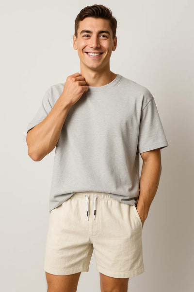 Short d'Été Décontracté au Style Moderne pour Homme – Kaki